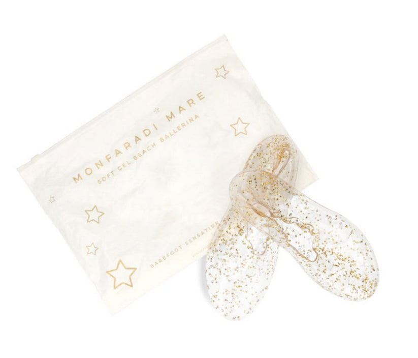Gold Stars - Beach Ballerinas – Monfaradi Footwear